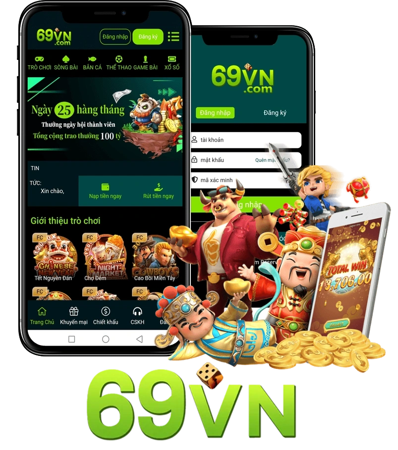 Dịch vụ ứng dụng 69VN trên di động